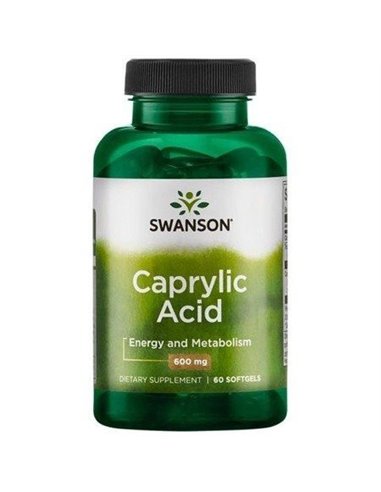 L'Acide caprylique 600 mg, 60 capsules