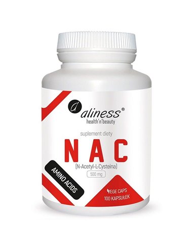 NAC N-acétyl L-cystéine, 500 mg, 100 gélules