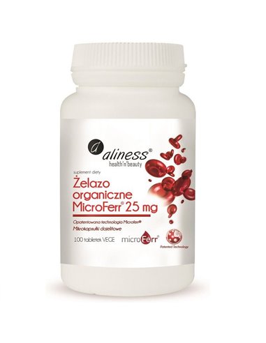 MicroFerr® Organic Iron 25 mg, 100 comprimés