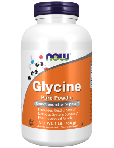 Glycine Pure Poudre 454 g (Now Foods)